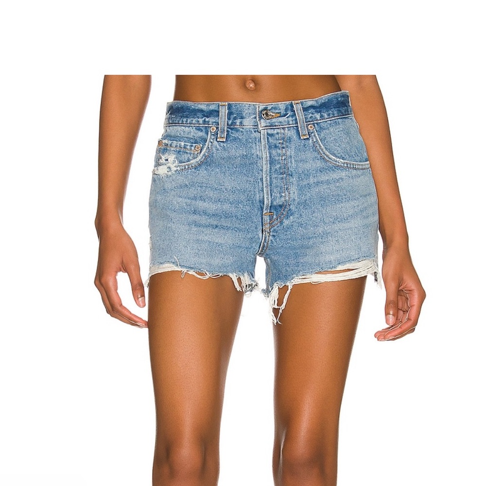 Helena high rise cut off shorts in Newport